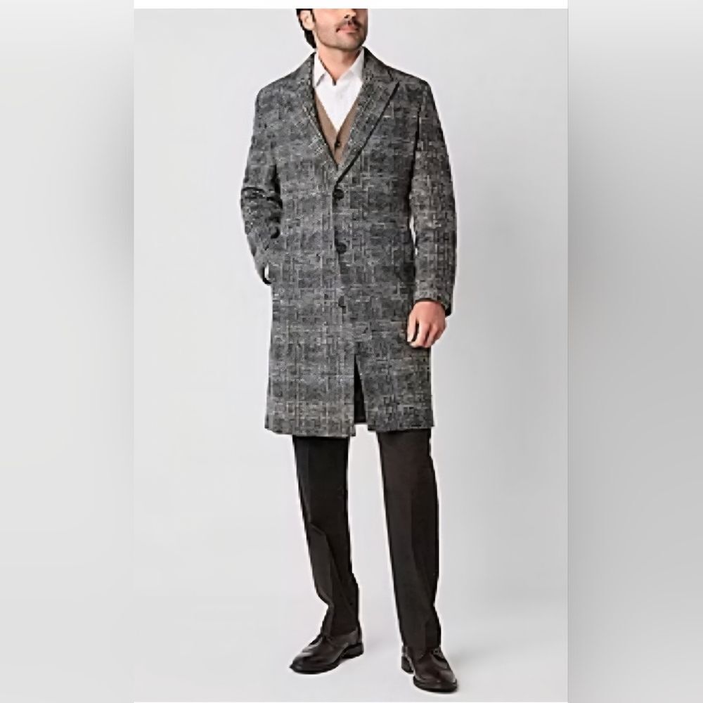 Stafford Mens Heavyweight Topcoat Coat Size L